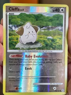POKEMON CLEFFA 78/130 COMMON REVERSE HOLOFOIL DIAMOND & PEARL LP CARD - Image 1