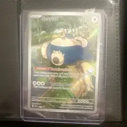Pokemon TCG Snorlax 051 Scarlet & Violet 151 Black Star Promo Card HP 150 - Image 1