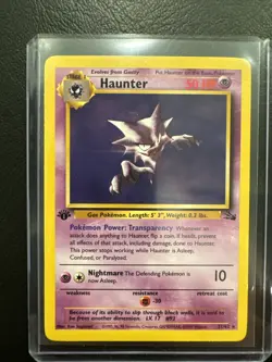 Pokemon TCG Haunter Fossil 21/62 Regular 1st Edition Rare - Image 1