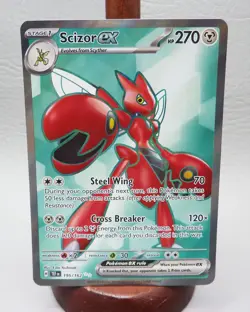 Scizor EX 195/162 Full Art Holo Temporal Forces NM/M Pokemon TCG Card - Image 1