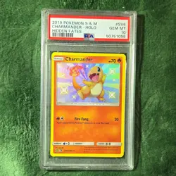 Pokemon Charmander SV6/SV94 Hidden Fates Shiny Vault Holo Rare PSA 10 - Image 1