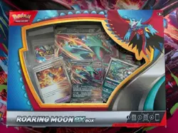 ROARING MOON EX BOX Pokemon TCG 4 Booster Packs + 4 Foil Promo Cards SEALED NEW - Image 1
