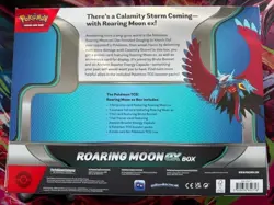 ROARING MOON EX BOX Pokemon TCG 4 Booster Packs + 4 Foil Promo Cards SEALED NEW - Image 2