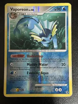 Pokemon TCG: Vaporeon 34/111 Reverse Holo, Rising Rivals, English, HP - Image 1