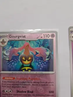 Pokemon 078/182 Gourgeist Reverse Holo & Non Holo Paradox Rift Bundle - Image 4