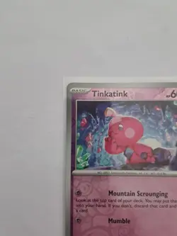 Pokemon Reverse Holo & Non-Holo Of Tinkatink 082/182 Paradox Rift Bundle - Image 2