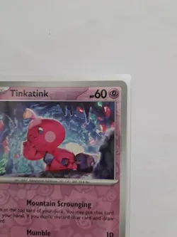 Pokemon Reverse Holo & Non-Holo Of Tinkatink 082/182 Paradox Rift Bundle - Image 3