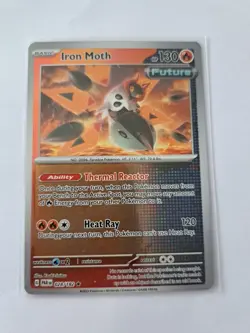 Pokemon 028/182 Iron Moth Reverse Holo Paradox Rift VGC - Image 1
