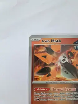 Pokemon 028/182 Iron Moth Reverse Holo Paradox Rift VGC - Image 2