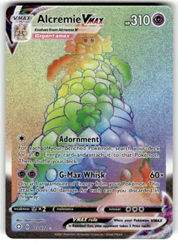 Alcremie VMAX #73 Shining Fates 2021 Secret Rare Rainbow Pokemon Card TCG - NM - Image 1