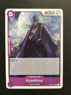 Kyoushirou OP01-095 UC Character Blue Romance Dawn Japanese One Piece TCG NM - Image 1