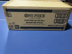2025 One Piece English Carrying On His Will OP13 Factory Sealed Booster Box Case - Image 1