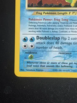 Vintage Politoed Holo 8/75 Neo Discovery Pokemon Card SWIRL! - Image 5