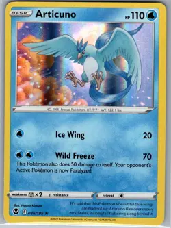 Articuno 036/195 Holo SWSH12: Silver Tempest - Pokemon Card - NM - Image 1