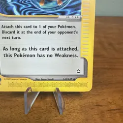 Weakness Guard 141/147 Aquapolis Non Holographic Pokemon Card MP - Image 4