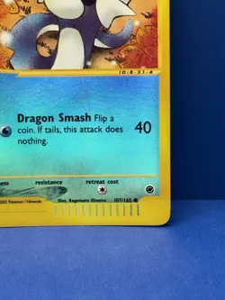 Dratini 107/165 Reverse Holo Expedition Pokemon Card 2002 WoTC E-Reader NM - Image 3