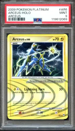 Arceus AR6 Platinuum Arceus Holo Rare PSA 9 Mint Pokemon Card - Image 1
