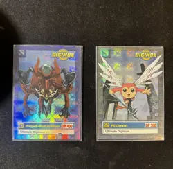 Megakabuterimon #87 & Piximon #52 1999 Upper Deck Digimon Holo Cards - Image 2