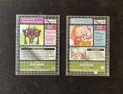 Megakabuterimon #87 & Piximon #52 1999 Upper Deck Digimon Holo Cards - Image 3