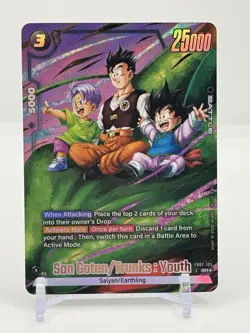 Bandai Son Goten/Trunks: Youth FB07-105 SR Holo Super Rare Dragon Ball Card - Image 1