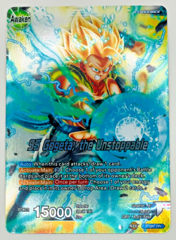 SS Gogeta the Unstoppable P-091 Promo Foil Dragon Ball Super Card Game | NM - Image 1