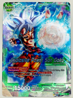 Explosive Power Son Goku | Foil Leader | Dragon Ball Super Card Game | NM - Image 1
