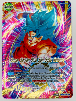 Super Saiyan Blue Son Goku Returns | Gold Stamped PR | Dragon Ball Super Card LP - Image 1