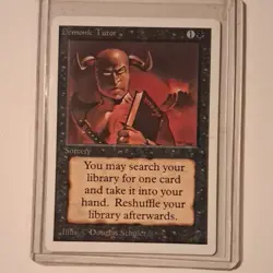 Magic: The Gathering Demonic Tutor Sorcery Regular Douglas Schuler 1 card. - Image 1