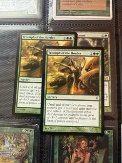 2 (two) Triumph of the Hordes - Near Mint - Mint MTG New Phyrexia CCG Magic - Image 1
