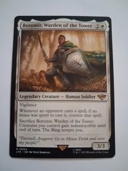 Boromir, Warden of the Tower NM LOTR Lord of the Rings MTG - Image 1