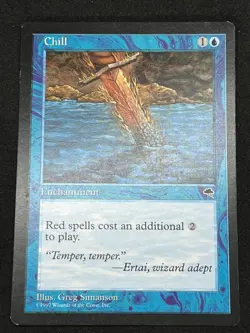 Magic the Gathering MTG Chill Blue Tempest Uncommon - Image 1