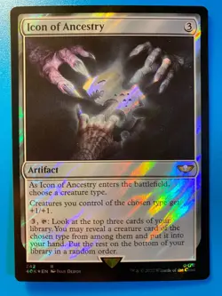 MTG 1x SURGE FOIL Icon of Ancestry 242 Universes Warhammer 40000 40K Magic x1 NM - Image 1