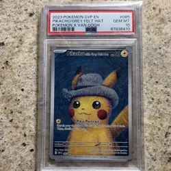 Pokemon Pikachu with Grey Felt Hat 085 Sv: Scarlet & Violet Promo 2023 PSA 10 - Image 1
