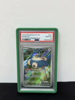2023 Pokemon SVP EN Snorlax 151 Elite Trainer Box PSA 10 - Image 1