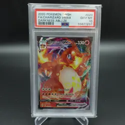 PSA 10 GEM MINT POKEMON DARKNESS ABLAZE CHARIZARD VMAX ULTRA RARE 2020 #020 - Image 1