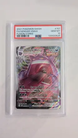 Gengar VMax 157/264 Ultra Rare PSA 10 Pokemon TCG SWSH Fusion Strike - Image 1
