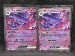 Pokemon TCG MISMAGIUS EX 036/094 ME02: Phantasmal Flames Double Rare Lot x2 - Image 1