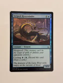 Striped Riverwinder Hour of Devastation Foil Magic the Gathering MTG - Image 1