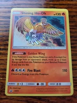 Pokemon TCG Shining Ho-Oh SM Black Star Promo SM70 Promo PL - Image 1