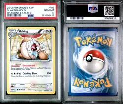 PSA Mint 10 Slaking Holo Black & White 2012 Dragons Exalted 103/124 TCG Pokemon - Image 4