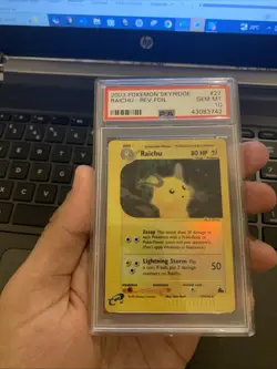 Raichu Skyridge PSA 10 Gem Mint 27/144 Reverse Holo Pokemon 2003 POP 62 - Image 2