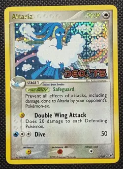 ALTARIA #1/107 - EX Deoxys Reverse Holo Rare - English - Pokemon TCG - Stamped - Image 1