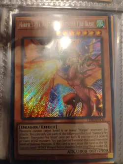 Yu-Gi-Oh Harpie's Pet Dragon Fearsome Fire Blast LDS3-EN138 Secret Rare Card - Image 1