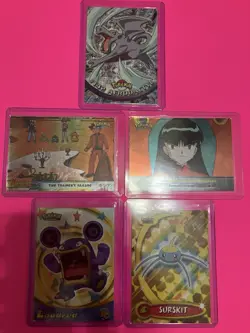 Lot Of Five Rare Topps Pokemon Cards From 1998-2004 - Image 1