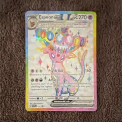 Pokemon Espeon ex Full Art Holo Promo SVP Black Star SVP175 270 HP Card - Image 1