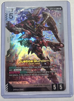 Gundam TCG Card Game Justice Gundam Foil GD01-066 LR - Image 1