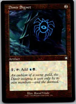 Dimir Signet (Retro Frame) - Commander: The Brothers' War (138) | NM | [BRC] - Image 1