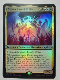 Atraxa, Grand Unifier Phyrexia: All Will Be One Magic: The Gathering FOIL - Image 1