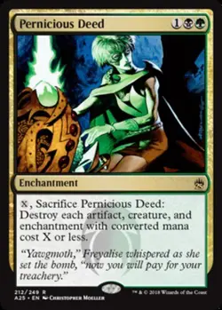 1x Pernicious Deed Heavy Play MTG Magic - Kid Icarus - - Image 1