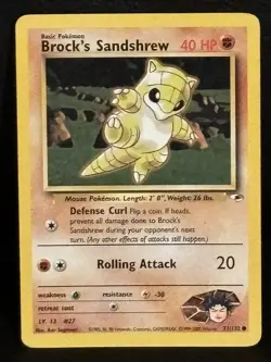 Sandshrew Brock’s Sandshrew Sandslash Fighting Energy Pokemon Cards 1995 2007 - Image 2